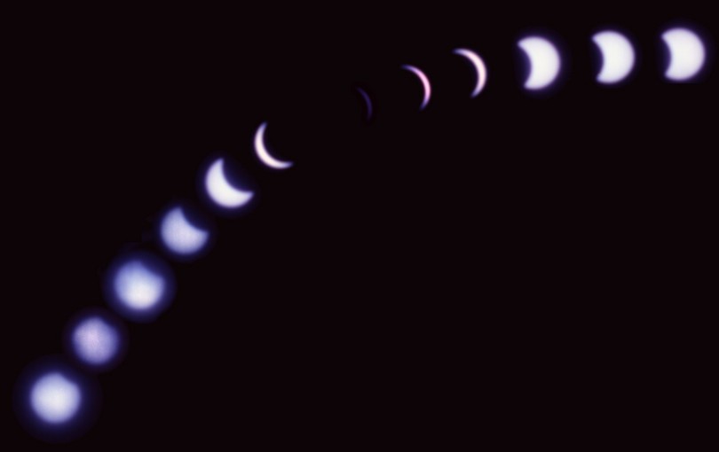 phases
              partielles de l'éclipse